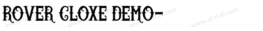 ROVER CLOXE DEMO字体转换